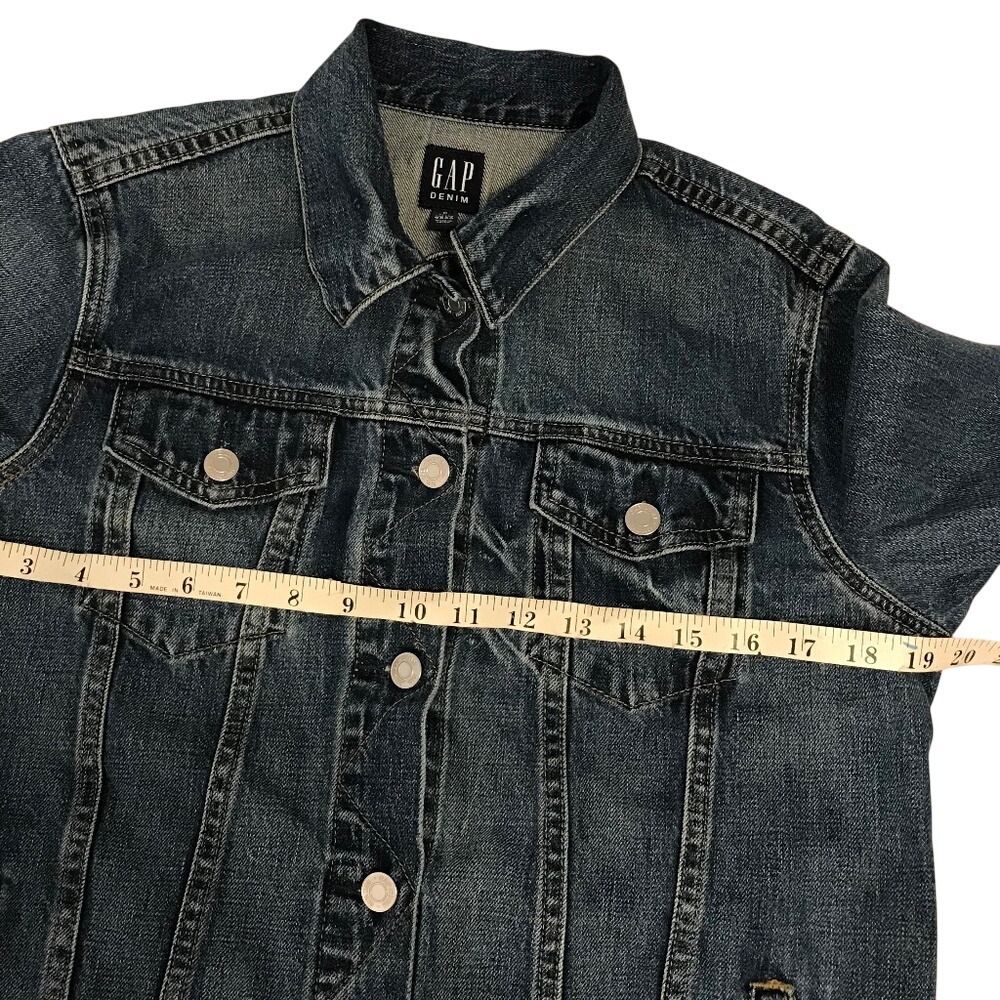 Trucker GAP Denim Jacket- M Tall - Picture 4 of 11